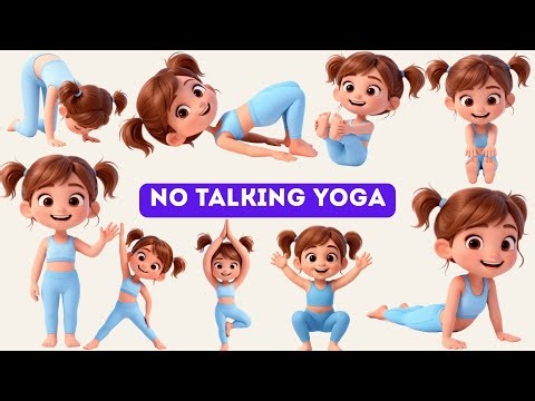 YOGA ABC, yoga without talking to calm music + Deep stretching,