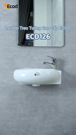 Lavabo treo tường kích thước nhỏ ECOD - ECD126 #ecod #chautreotuong #kichthuocnho | ECOD Thiết bị vệ sinh nhập khẩu | Facebook