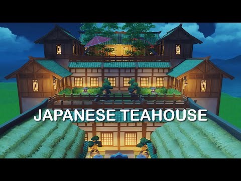 Inazuma Inspired Teahouse | Serenitea Pot | Cool Isle | Genshin Impact