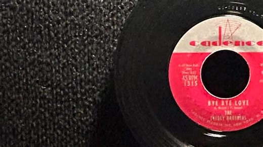 May 1957 The Everly Brothers a rock'n'roll pop country vocal duo/guitarists/songwriters, had their Top 40 debut hit-four weeks at #2 and became a Gold Single record called "Bye-Bye Love" Block from #1 by Pat Boone's 7 week #1 hit- Love Letters In The Sand￼ | Dennis Groft