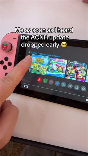WAS NOT EXPECTING AN EARLY DROP!! I’m so excited. The Zelda items and villagers are what I’m most excited for 🥹 #acnh #animalcrossing #acnhswitch #animalcrossingnewhorizons #acnhupdate