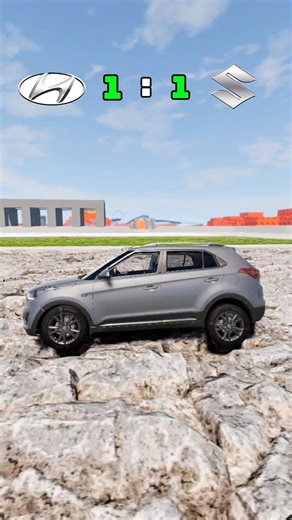 Hyundai creta 🆚️ Maruti Suzuki Jimny 🚗 Breking and Jumping test 💥 in BeamNG.drive! #beamngdrive