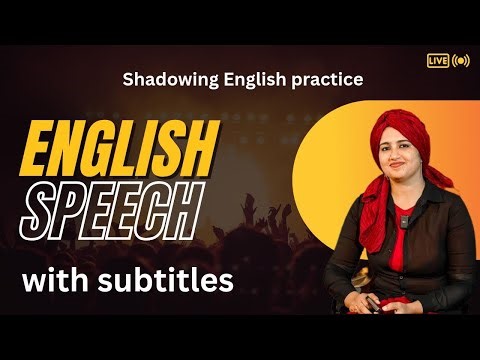 english speech for learning spoken english with subtitles ! josh talks english speaking _ video
