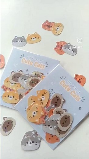 Let's make sticker backing card 🎀💞 #sticker #stickershop #stickers #journaling #stationery #shorts