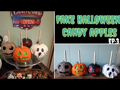 Halloween fake candy apples / air dry clay