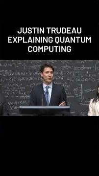 Justin Trudeau says the future belongs to countries investing in quantum computing #quantumcomputing