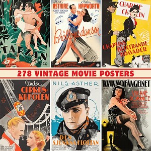 Vintage Movie Poster Collection: 278 Classic Film Prints (300 DPI Digital Download) - Etsy