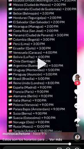 horarios