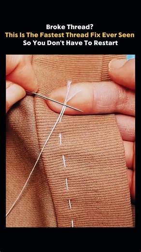 What Looks Like A Simple Knot Is Actually A Precision Technique Known As The Tailor’s Joining Knot. It Allows A Broken Thread To Be Seamlessly Connected To A New One Without Stopping The Sewing Process. The Method Uses A Carefully Formed Loop-And-Pull Motion That Creates An Extremely Small Knot. When Done Correctly, The Join Is Thin Enough To Pass Through Fabric Weave Without Disturbing The Stitch Line. Despite Its Recent Viral Attention Online, This Technique Has Been Used By Professional Tailo
