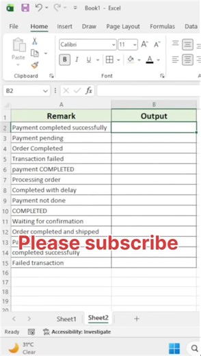 Stop struggling with text search in Excel 😲Use IF + ISNUMBER + SEARCH like a pro today!#exceltips