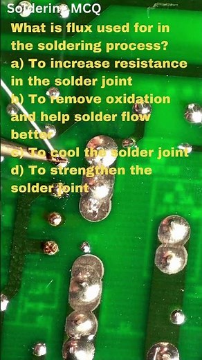 Hands on skills & live practical Electronics, Electrical Soldering MCQ,s