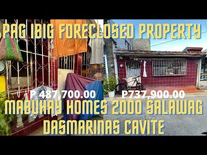 MABUHAY HOMES 2000 SALAWAG DASMARINAS CAVITE / MURANG BAHAY #pagibigforeclosedproperty