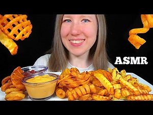 ASMR FRIES FEAST MUKBANG (No Talking) Eating Sounds