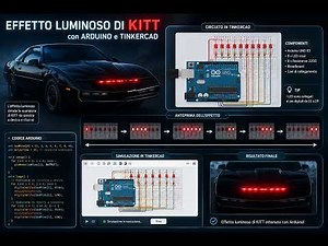 KITT Sequential LEDs - Step-by-Step Guide using ARDUINO and TINKERCAD