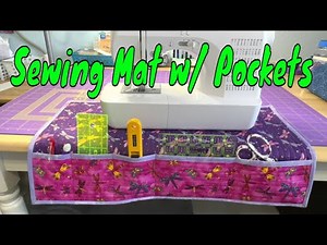 How to Make a Quilted Sewing Machine Mat with Pockets