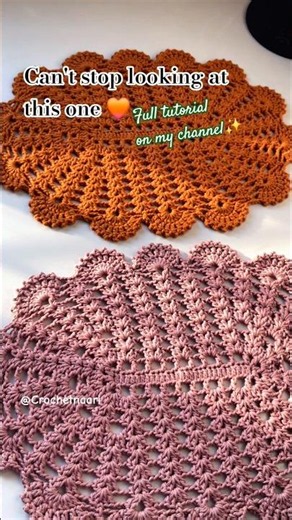 Crochet Placemat Tutorial for Beginners #crochet #crochettutorial