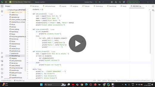 #python #programming #bca #studentdeveloper #codingjourney #100daysofcode #techlearning | Akash Kumar