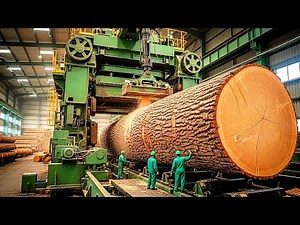 Inside the Factory: Largest Wood Sawmill – From Logs to Plywood (Full Process)