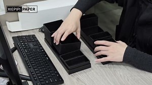 Amazon.com: xiepipipaper Desk Organizer,Office Desk Accessories,Paperboard Desktop Organizer with Pen Pencil Holder and Sticky Note Tray,Paperclip Storage, L11.8 White : Office Products