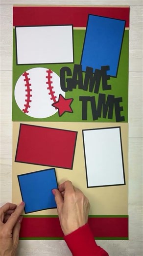 Game Time Baseball Scrapbook kit