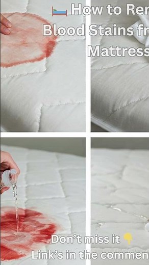 🛏️ How to Remove Blood Stains from a Mattress – Fast & Easy! 🧼✨
