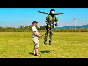 SPECTACULAR STUNNING !!! RC FLYING MAN IN SCALE 1:1 FLIGHT DEMONSTRATION