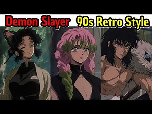 Demon Slayer in 90s Anime Style (Kimetsu no Yaiba)