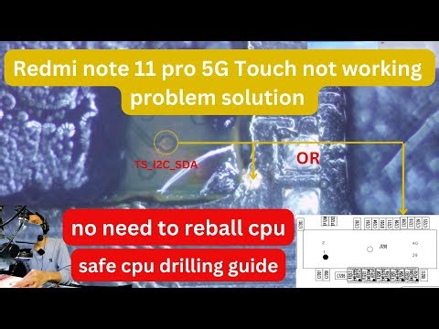 Redmi note 11 pro 5g touch not working solution #smartphone #repair #cpu #icreballing #redminote11