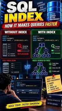 SQL Index Explained: How to Make Queries 100x Faster ⚡ | SQL Performance#SQL #SQLIndex #Database