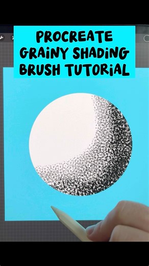Procreate Grainy Shading Brush Tutorial #procreatebrush #procreatetutorial #procreatetips #procreate