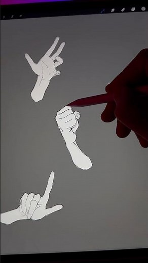 実は、手を描くのってすごく簡単#デジタルアニメアート #アート #デジタルドロー #描画 #iPadProアート #アニメーション