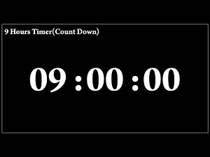 9 hours countdown timer