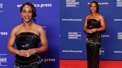 Abby Phillip’s Liquid Metal Dress Makes a Splash at the 2025 White House Correspondents’ Dinner