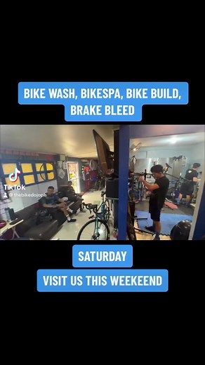 Bike Spa, Bike wash, Brake bleed. Saturday bike service, visit us! #TheBikeDojo #bikeservices #bikespa #bikeservice #overhaul #bikewash #bikeclean #bikecleaning #bikeskin #bikecleaning #bikesuspension #bikesuspensionservice #bikesuspensioncleaning #parktools #laspinas #paranaque | The Bike Dojo
