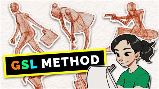 How to Draw Dynamic Figures with the GSL Method (Easy Anatomy)