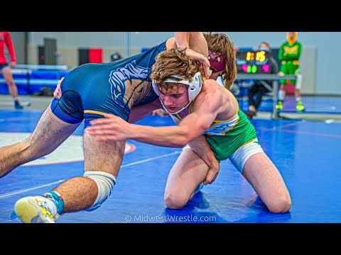 145 – Josh Hock {G} of Geneseo IL vs. Jeremy Loomis {R} of Yorkville Christian IL