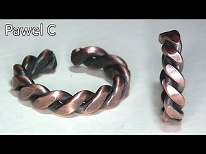 Copper Wire To Ring With Simple Tools - Tutorial