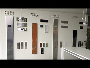 KONE Elevator buttons and fixtures at the KONE department, Ludwigsburg