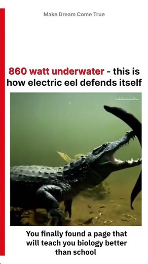 🐊860 watt underwater ⚡- this is how electric eel 🔋defends itself 🌊 | MDCT