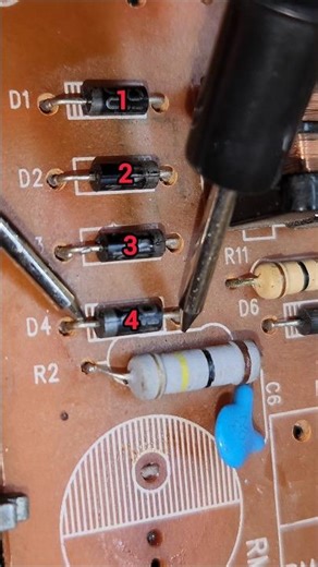 Diode Shorting cheak & repair #shorts #repair #trending #pcb #electronics #trace #tips