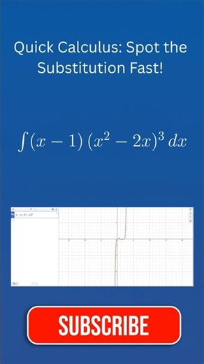 Quick Calculus: Spot the Substitution Fast!