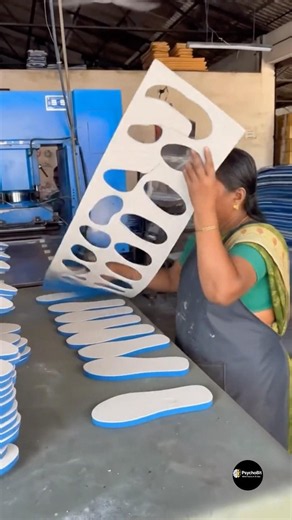 How Rubber Chappals Are Made in Factory | Satisfying Production #shorts