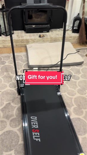 Best gift you can give yourself- being active and healthy. This walking pad makes it so easy convenient. Remote controlled, folding handle, phone shelf. #walkingpad #easyfitness #momhacks #newyearnewme #getyourstepsin
