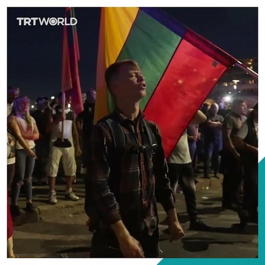 Covid-19 health pass protest turns violent in Lithuania