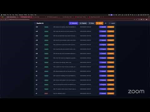 Talking through a few SaaSet Projects