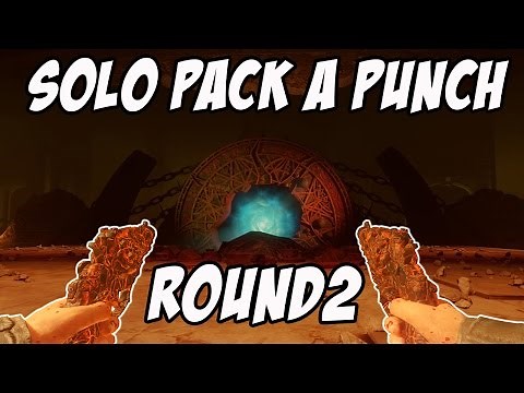 How To "Pack A Punch" Round 2 SOLO!! No Gum (Black Ops 3: Shadows Of Evil)