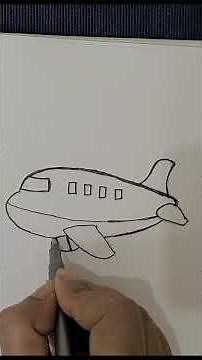 How to Draw a Cute Airplane
