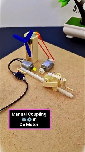 Manually Coupling a DC Motor – DIY Explained!--Smart Engineering Trick!|#project#motorbuilding￼￼