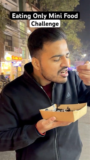 Eating Only Mini Food From Every Outlet 🔥😱 #shorts #food