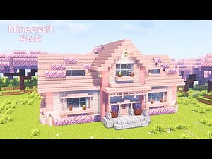 【Minecraft】 How to Build a Pale Oak and Cherry House 【tutorial】